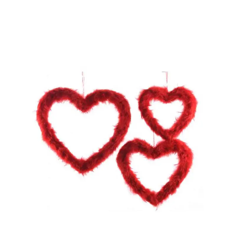 Kaemingk Feather Heart with Hanger